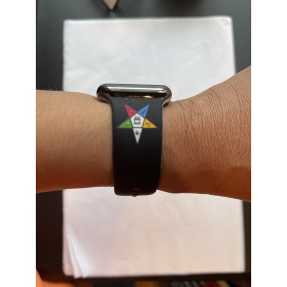 OES Order of the Eastern Star Silicone Band For Apple Watch Size 42/44 - Picture 9 of 12